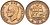 ЮАР 1 пенни 1937 Георг VI (1936-1952) KM 25 бронза 3460-223