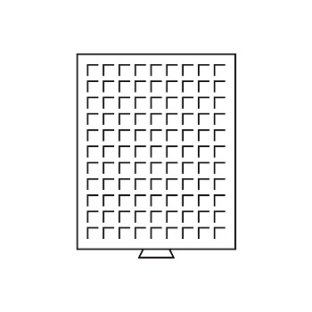 Бокс для монет на 99 ячеек диаметром до 19 мм. Leuchtturm. 333127