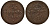 Гессен-Дармштадт 1 пфенниг 1819 GH-KM, Великий Герцог Людвиг I (1806-1830), ГОД ТИП KM 283 медь 1517-712