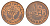 Бахрейн 10 филсов 1965 AH 1385 KM 3 бронза 4638-1154