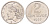 Бразилия 2 сентаво 1967 год-тип KM 576.1 нержавеющая сталь UNC 4668-1112