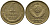СССР 1 КОПЕЙКА 1991 ММД, БУКВА М KM 126а, Федорин 182 латунь 96-1054