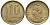Аргентина 10 сентаво 1970 голова свободы влево KM 66 алюминиевая бронза XF-UNC 4181-219