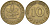 ФРГ 10 пфеннигов 1950 D KM 108 сталь плакированная латунью 4126-526