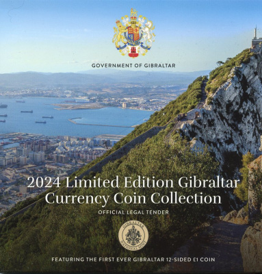 Гибралтар государственный набор из 9 монет 2024 Чарльз III (2022- ), 1 пенс - 5 фунтов KM NEW   UNC  1181-1-21