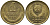 СССР 1 КОПЕЙКА 1991 ММД, БУКВА М KM 126а, Федорин 182 латунь 96-1032