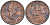 Великобритания 1/2 пенни 1807 Георг III (1760-1820) KM 662, Spink 3781 медь 81-1114