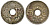 Франция 5 сантимов 1922 тип Линдайё KM 875 медно-никель 51-2326