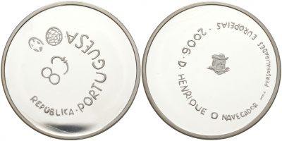 Португалия 8 евро 2006 принц Генрих Мореплаватель KM 776a серебро PROOF 1088-9-23