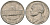 США 5 центов 1980 P, Джеферсон KM А192 медно-никель 4622-715