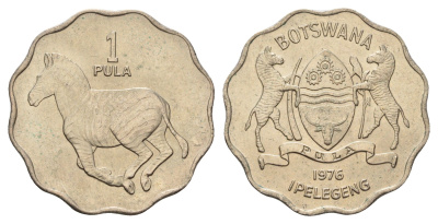 Ботсвана 1 пула 1976 ФАО KM 8 медно-никель UNC 4672-743