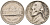 США 5 центов 1954 D, Джефферсон KM А192 медно-никель 92-1024