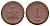 Фрайберг 1 марка 1921 Men05 8084.11, Men05 8084.12, Men18 10080.11, Men18 10080.12 фарфор 1094-9-84