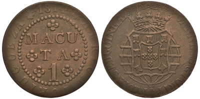 Португальская Ангола 1 макута 1814 KM 46 медь 5010-223
