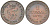 Мекленбург-Шверин 1 пфенниг 1872 В, Фридрих Франц II (1842-1883) KM 315 (С102), AKS 50, J.60 медь 206-262