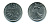 ФРАНЦИЯ 1/2 ФРАНКА 1971 КМ 931.1 никель 3999-815
