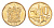 ЮАР 10 центов 2000 герб, цветок алоэ KM 161 сталь плакированная бронзой UNC 4694-761