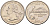 США 25 центов (квотер) 2007 D, серия штаты США, штат Вашингтон KM 397 медь плакированная медно-никелем UNC 4589-626