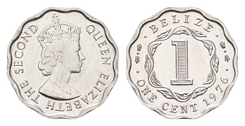 Белиз 1 цент 1976 KM 33a алюминий UNC 4679-554