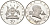 Уганда 30 шиллингов 1970 визит папы Павла VI, 60 гр. KM 13 серебро PROOF 00-00