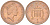 Великобритания 1 пенни 1996 Елизавета II (1952-2022) KM 935a, Spink B4 сталь плакированная медью 4614-813