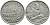 ФРАНЦИЯ 100 ФРАНКОВ 1954 KM 919.1, LE FRANC 450.2 медно-никель 4393-1212