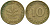 ФРГ 10 пфеннигов 1950 F KM 108, J.383 сталь плакированная латунью 4681-1125