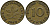ФРГ 10 ПФЕННИГОВ 1949 F KM 103, J.378 сталь плакированная латунью 33-111