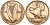 Ирландия 1 пенни 1933 курица с цыплятами KM 3 бронза 4545-234