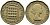 Великобритания 3 пенса 1953 Елизавета II (1952-2022) KM 886, Spink 4152 никель латунь 4390-213