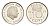 Нидерланды 10 центов 1975 Юлиана (1948-1980) KM 182 никель UNC 4615-616