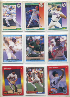 США КАРТОЧКИ БЕЙСБОЛЬНЫЕ 9 штук разных 7501-50