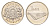Латвия 1 лат 2013 Кокле KM 142 медно-никель UNC 4679-418
