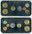 Греция набор из 7 монет 1990 в пластике UNC 3-6-3-52
