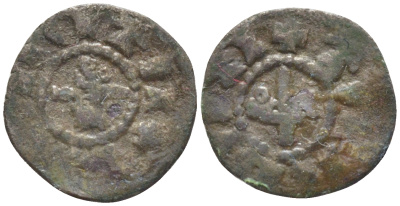 Дерптское епископство артиг 1514-1518 Christian Bomchower (1514-1518). вес 0,39 гр. серебро 1516-1015