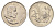 ЮАР 20 центов 1966 Ян ван Рибек (1619-1677), Suid Africa, легенда на африкаанс, цветок протея KM 69.2 никель 4693-655