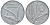 Италия 10 лир 1951 R, колосья KM 93 алюминий 4543-435