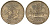 Франция 10 франков 1976 тип Матье KM 940, Le Franc 365.7-8 никель латунь 4123-614