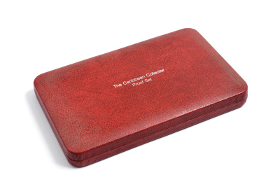 Карибские страны набор из 7 монет 1983 Британские Виргинские острова и др., в запайке в оригинальной коробке с сертификатом есть серебро PROOF 4-5-1-26