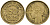Франция 50 сантимов 1932 KM 894.1, Le Franc 192.15 алюминиевая бронза 4596-745