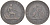 Испания 5 сентимо 1870 ОМ, лев со щитом KM 662 (Y53) медь 111-934