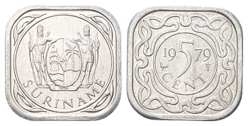 Суринам 5 центов 1979 KM 12.1a алюминий UNC 4625-315