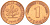 ФРГ 1 ПФЕННИГ 1971 D KM 105, J.380 сталь плакированная медью 4532-1269