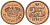 Дания 25 эре 1990 LG;JP, Маргрете II (1972-) KM 868.1, Schoen 84 бронза UNC 4516-111