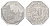 Нюрнберг трамвайный (транспортный) жетон в 20 пфеннигов ND (1920-1921) Нюрнбергский городской сберегательный банк Men05 19256.36, Men18 24102.36 алюминий aUNC 3459-515
