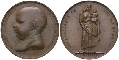 Набор бронзовых французских медалей и медальонов 1810 года. Оригинальный комплект. 0-0-00