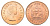ЮАР 1/2 пенни 1959 Елизавета II (1953-1960), парусник KM 45 бронза  UNC  M73-03