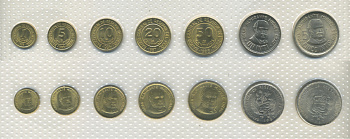 ПЕРУ НАБОР ИЗ 7 МОНЕТ 1985-1988 ЗАПАЙКА В ЦЕЛЛОФАН UNC 3-6-3-62