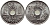 ДАНИЯ 25 ЭРЕ 1971 С; S, ФРЕДЕРИК IX (1947-1972) KM 855.1 медно-никель UNC 4398-1012