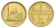 Египет 10 пиастров 1992 KM 732 латунь UNC 4652-1223